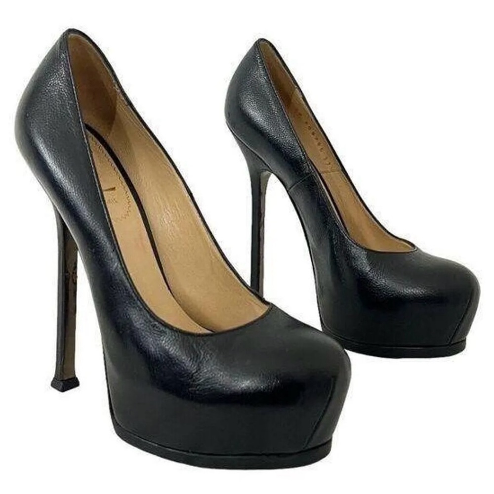 Yves Saint Laurent (YSL) Tribute Stiletto Heels – Size 7 AUTHENTICATED